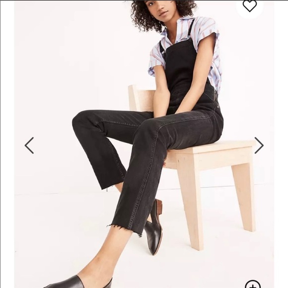 Madewell Black Denim Overalls in Lunar Wash | XS - Picture 3 of 16
